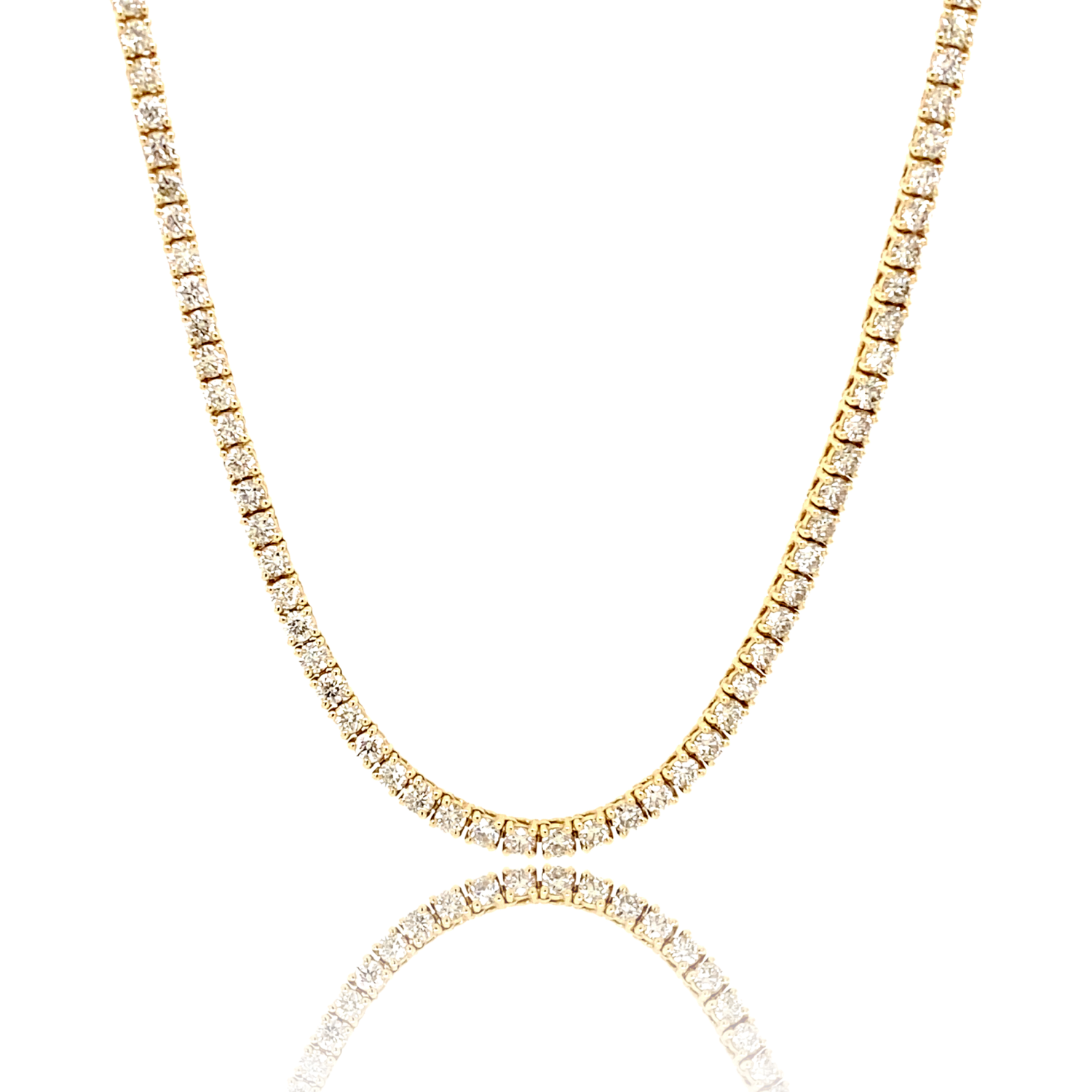 4 Prong Diamond Tennis Necklace - Diamond Necklaces - Jo Nayor Designs