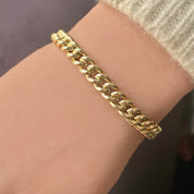 7mm Curb Link Bracelet - Designer Bracelet - Jo Nayor Designs