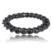 Black Diamond Curb Link Bracelet - Fine Jewelry - Jo Nayor Designs