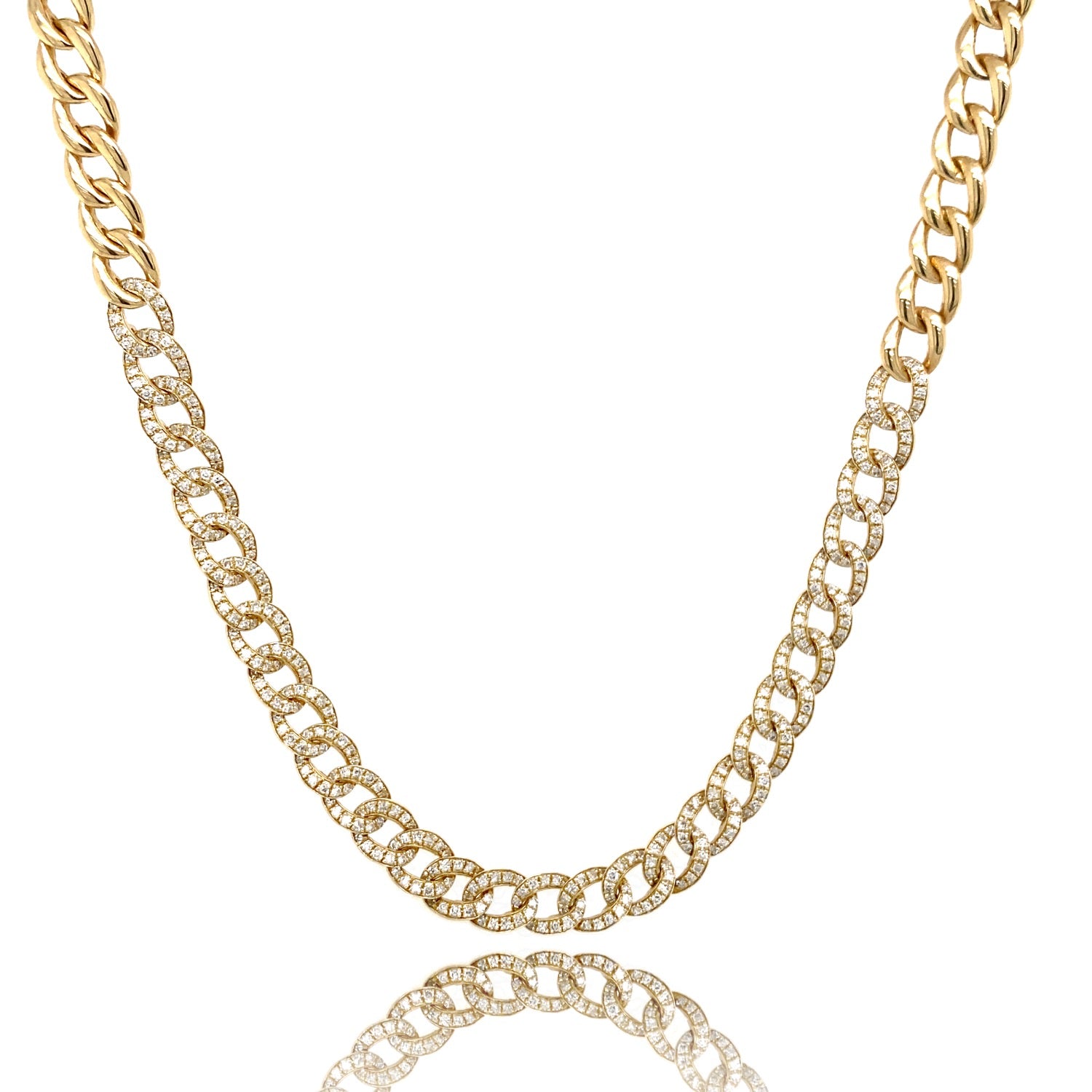 Diamond Curb Choker - Diamond Necklaces - The Ear Stylist by Jo Nayor