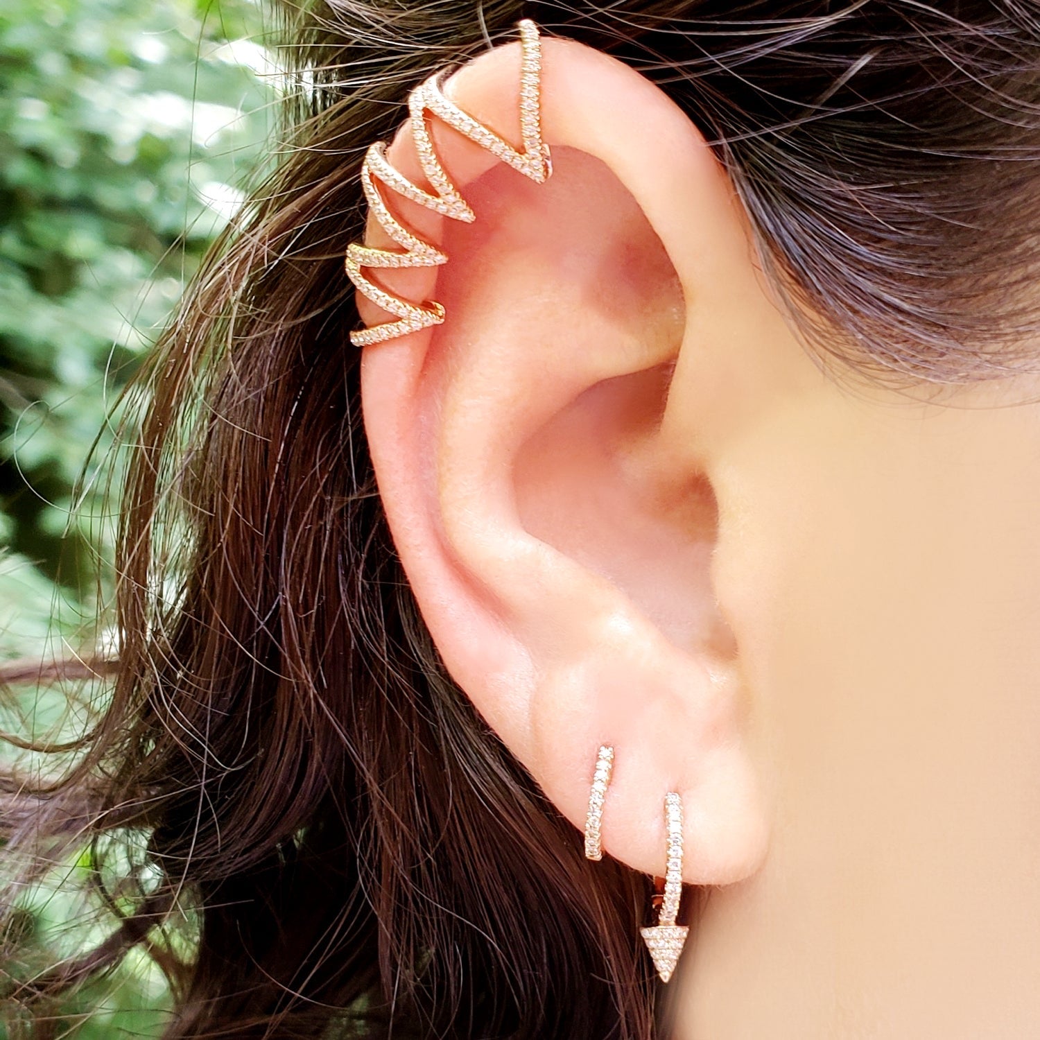 Diamond Ear Topper - The Ear Stylist by Jo Nayor