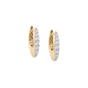 Freya Diamond Huggie Earrings - Diamonds - The EarStylist by Jo Nayor