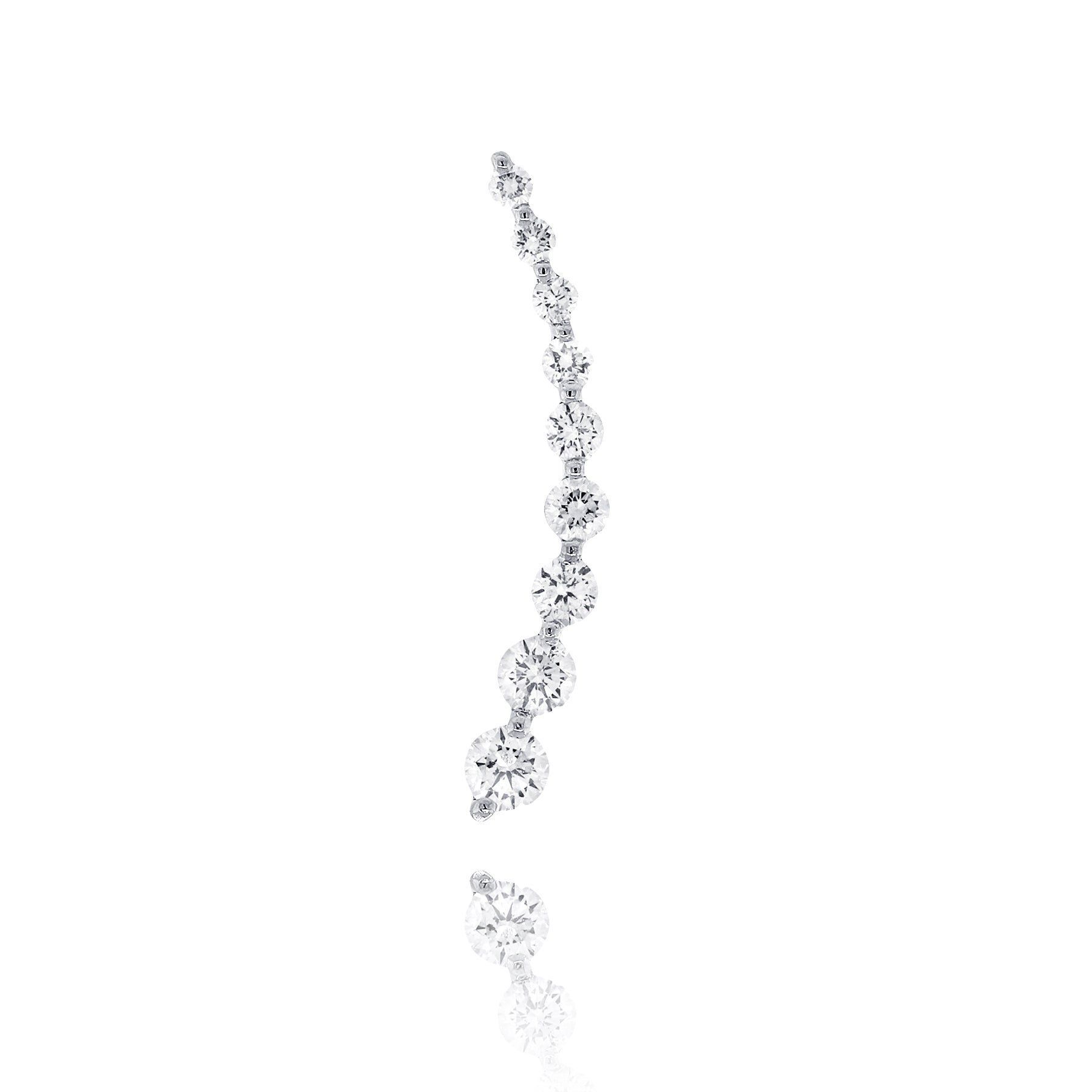 Nine Diamond Climber Earring - Earrings - The Ear Stylist by Jo Nayor