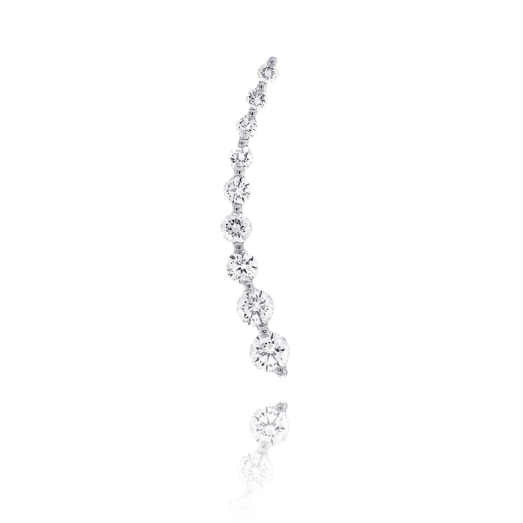 Nine Diamond Climber Earring - Earrings - The Ear Stylist by Jo Nayor