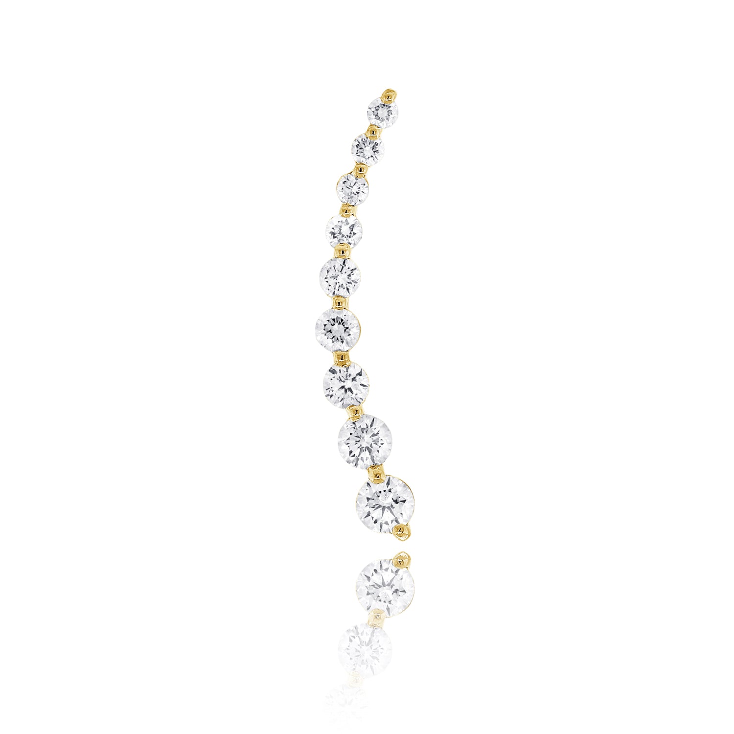 Nine Diamond Climber Earring - Earrings - The Ear Stylist by Jo Nayor