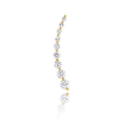 Nine Diamond Climber Earring - Earrings - The Ear Stylist by Jo Nayor