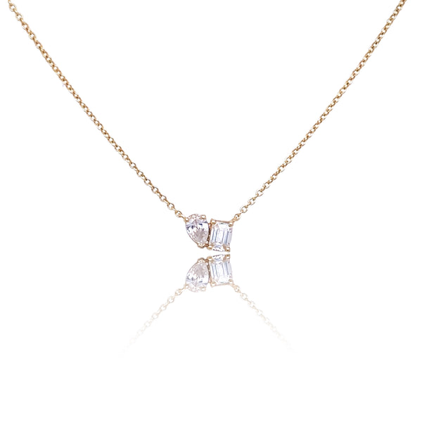 Moi et Toi Diamond Necklace - Designer Necklaces - Jo Nayor Designs