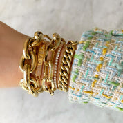 14K Gold Biggie Link Bracelet - Designer Bracelet - Jo Nayor Designs