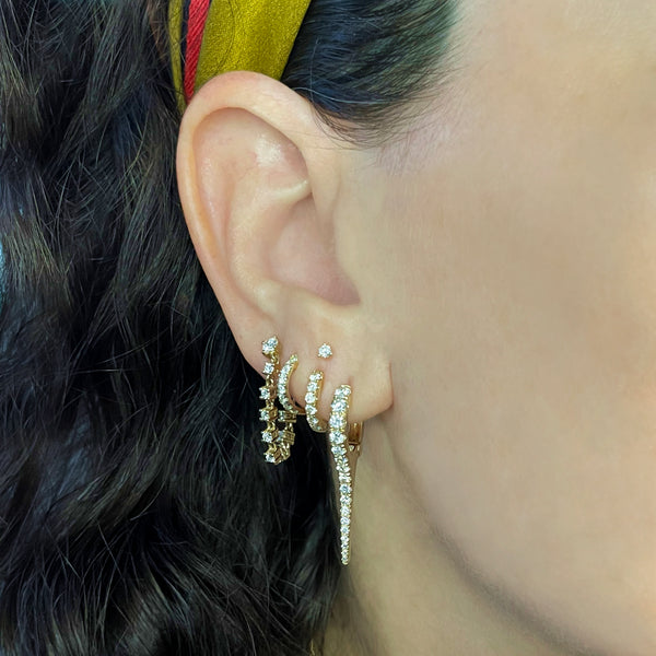 The Tiny Diamond Stud Earring - Earrings - Ear Stylist by Jo Nayor