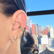 Diamond Evil Eye Stud Earring