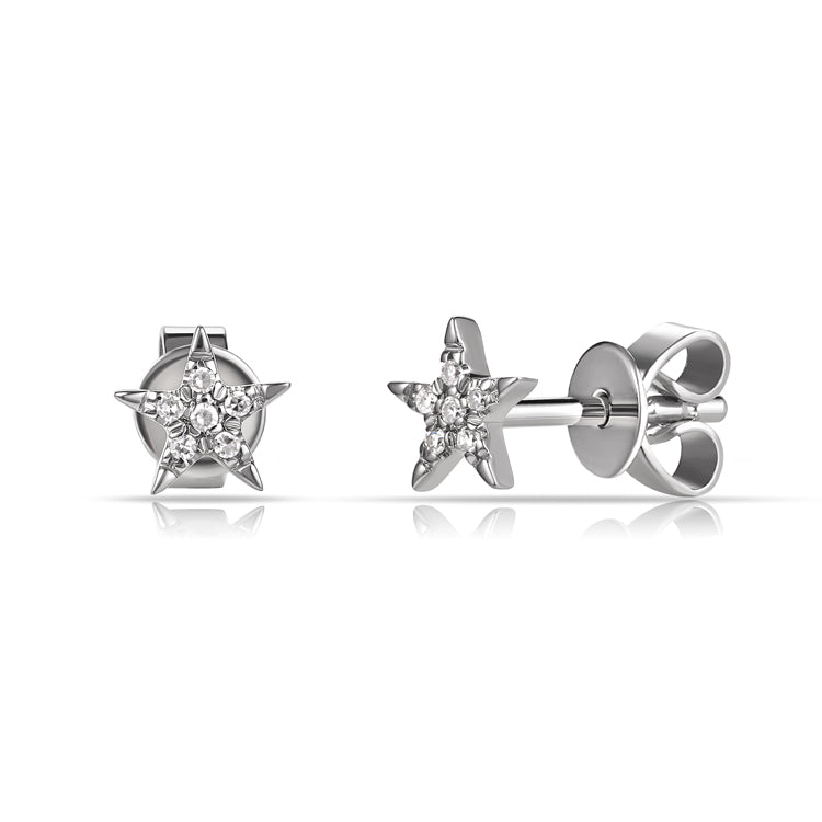 Micro Diamond Star Stud Earring - Designer Earrings - The EarStylist by Jo Nayor