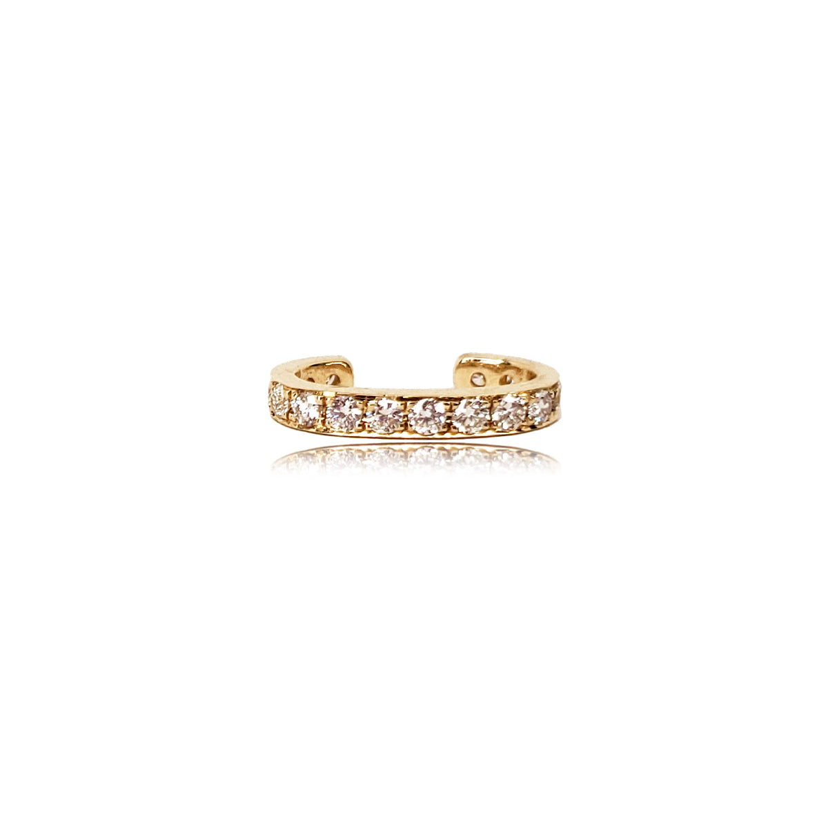 Diamond Low Rider Ear Cuff - Designer Earrings - The EarStylist by Jo Nayor