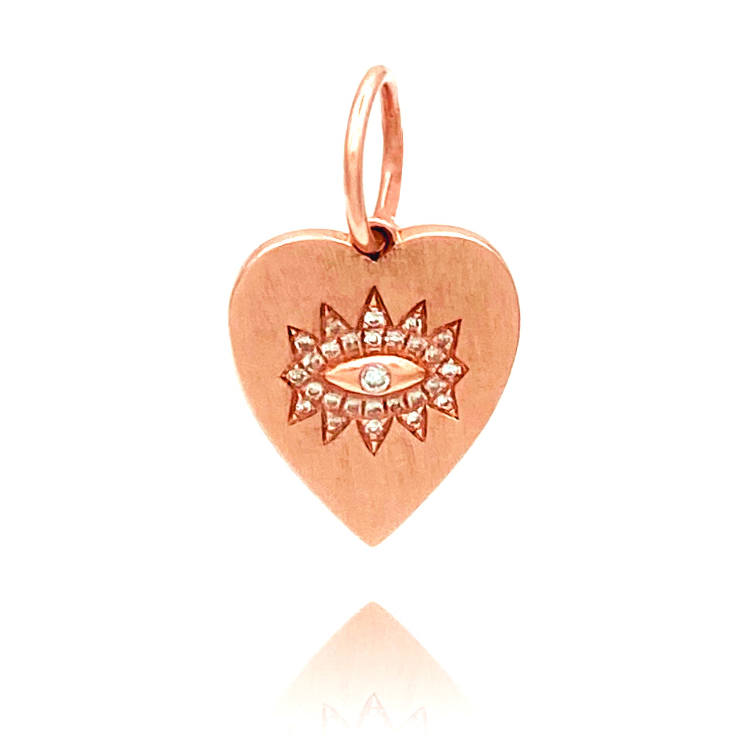 Jumbo Oval Link Bracelet with Evil Eye Heart Charm - Designer Earrings - The EarStylist by Jo Nayor