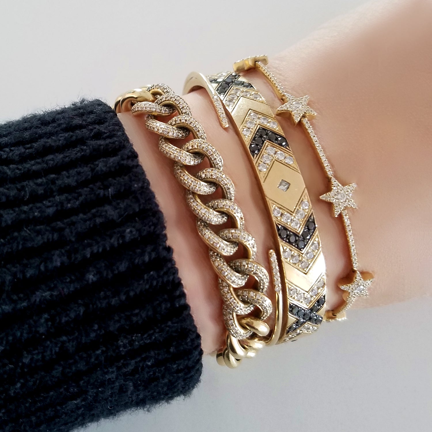 Diamond Star Serena Bracelet - The Ear Stylist by Jo Nayor