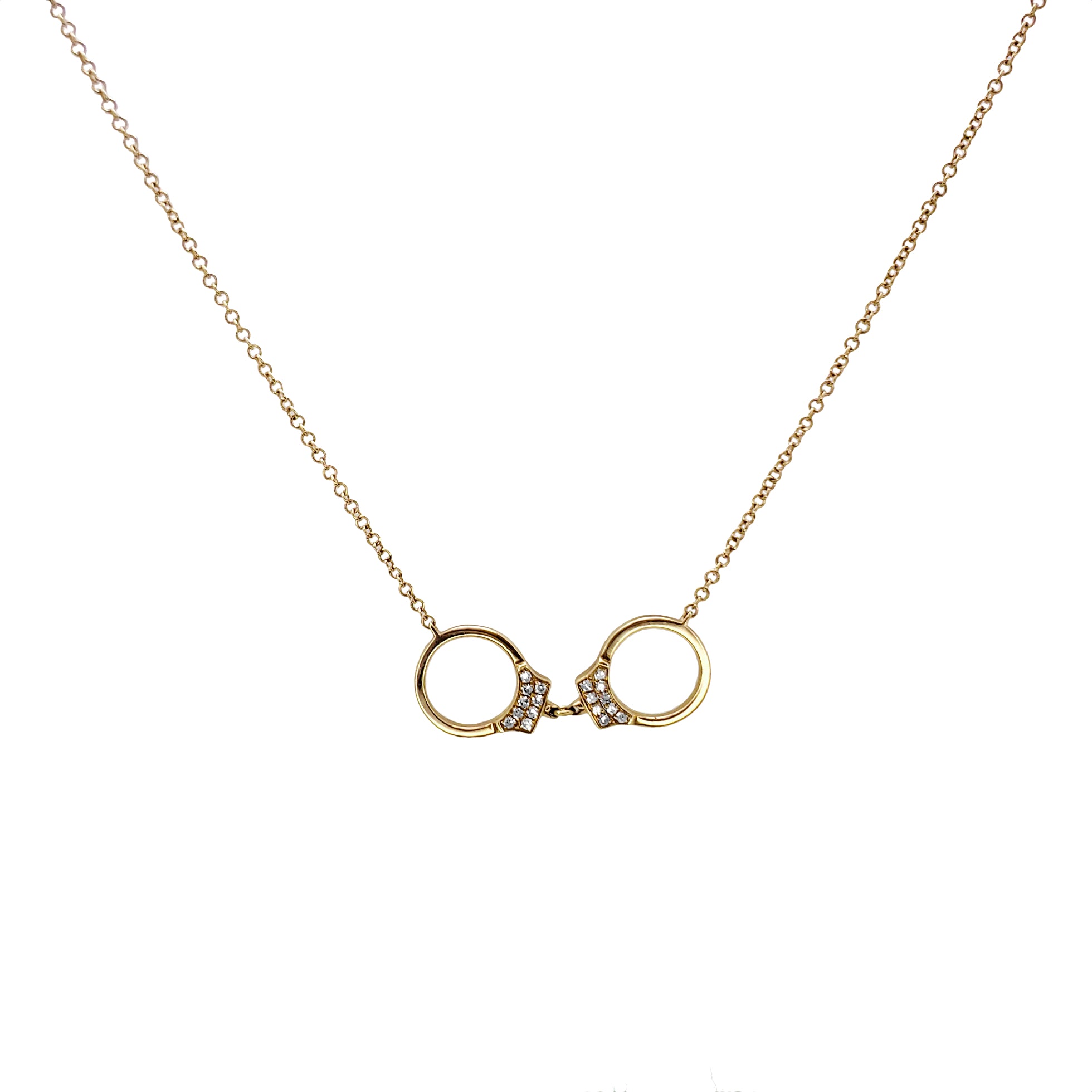 Diamond Handcuffs Necklace - The Ear Stylist by Jo Nayor