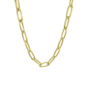 Jumbo 14K Gold Oval Link Necklace - Designer Necklaces - Jo Nayor