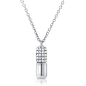 Diamond Chill Pill Necklace - Designer Earrings - The EarStylist by Jo Nayor