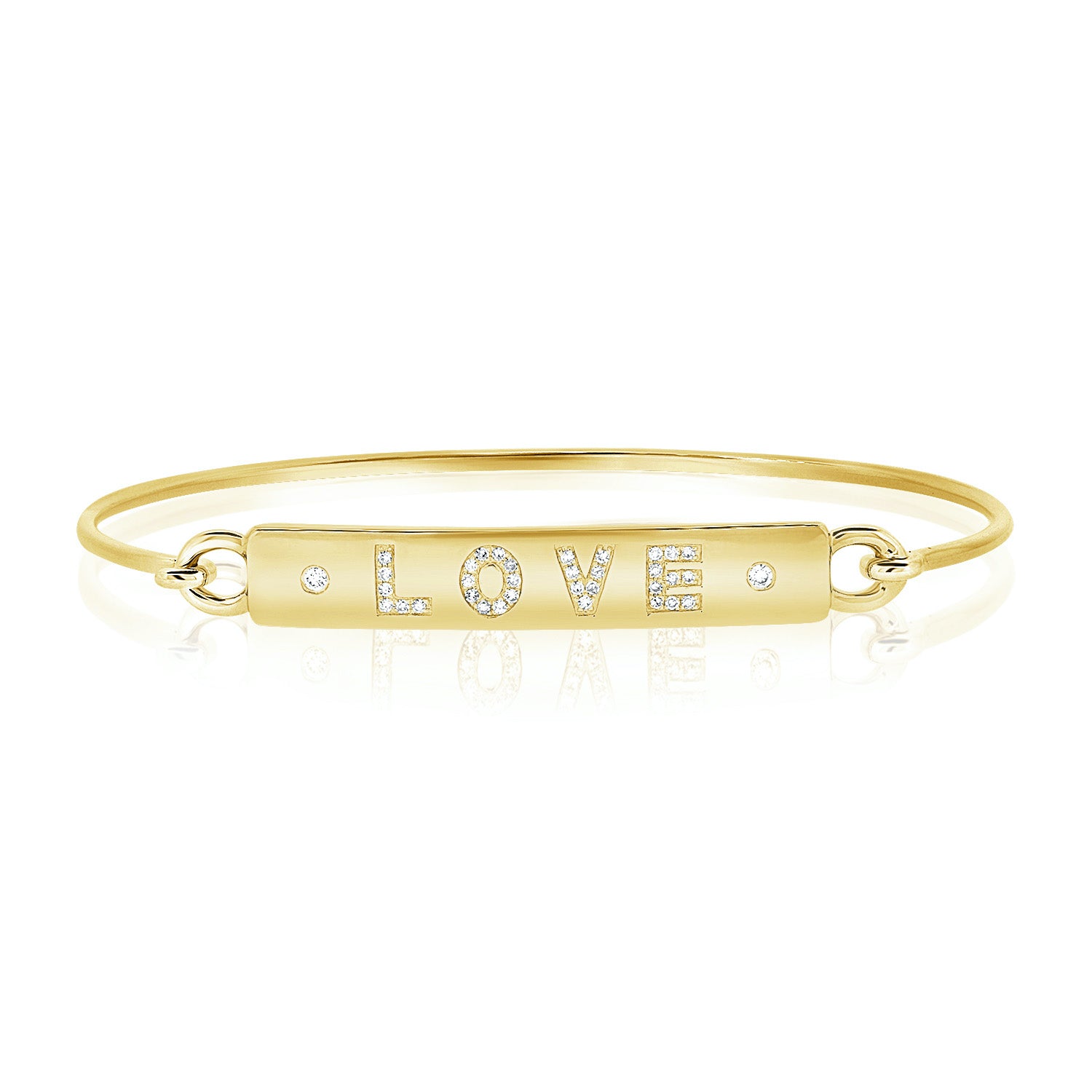 Diamond Love Bracelet - Designer Earrings - The EarStylist by Jo Nayor