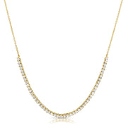 The Lucy Diamond Tennis Necklace- Diamond Necklaces - Jo Nayor Designs