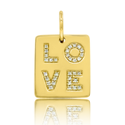 Diamond Mini Love Tag - Designer Necklaces - Jo Nayor Designs