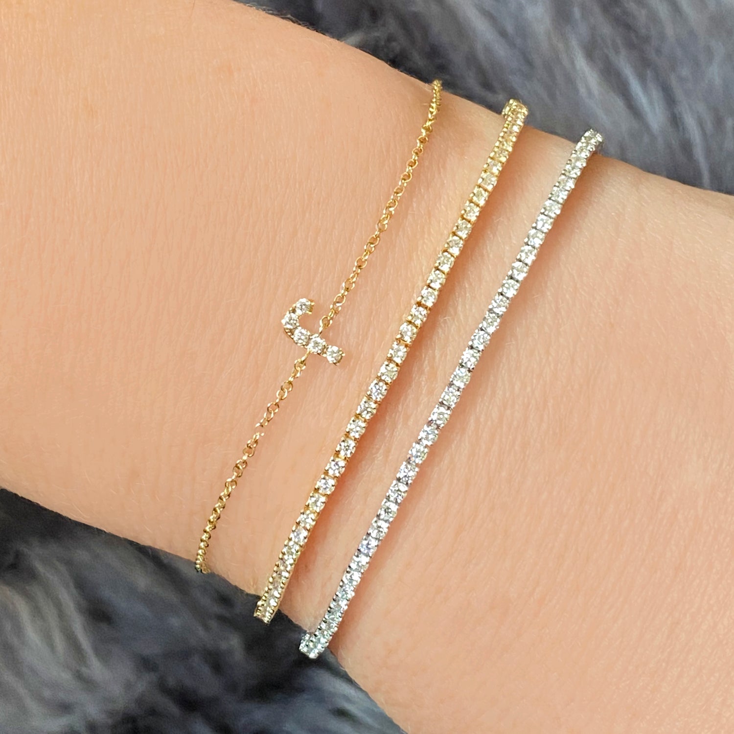 Petite 4 Prong Diamond Tennis Bracelet - Bracelets - Jo Nayor Designs