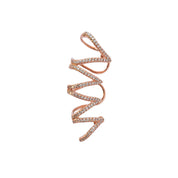Gold and Diamond Ear Topper - The Ear Stylist by Jo Nayor