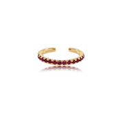 Ruby Ear Cuff- Designer Earrings - The Ear Stylist by Jo Nayor