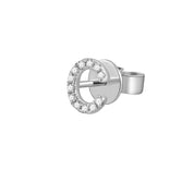 Gold and Diamond Initial Earring - The Ear Stylist by Jo Nayor