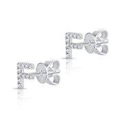 Gold and Diamond Initial Earring - The Ear Stylist by Jo Nayor