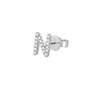 Gold and Diamond Initial Earring - The Ear Stylist by Jo Nayor