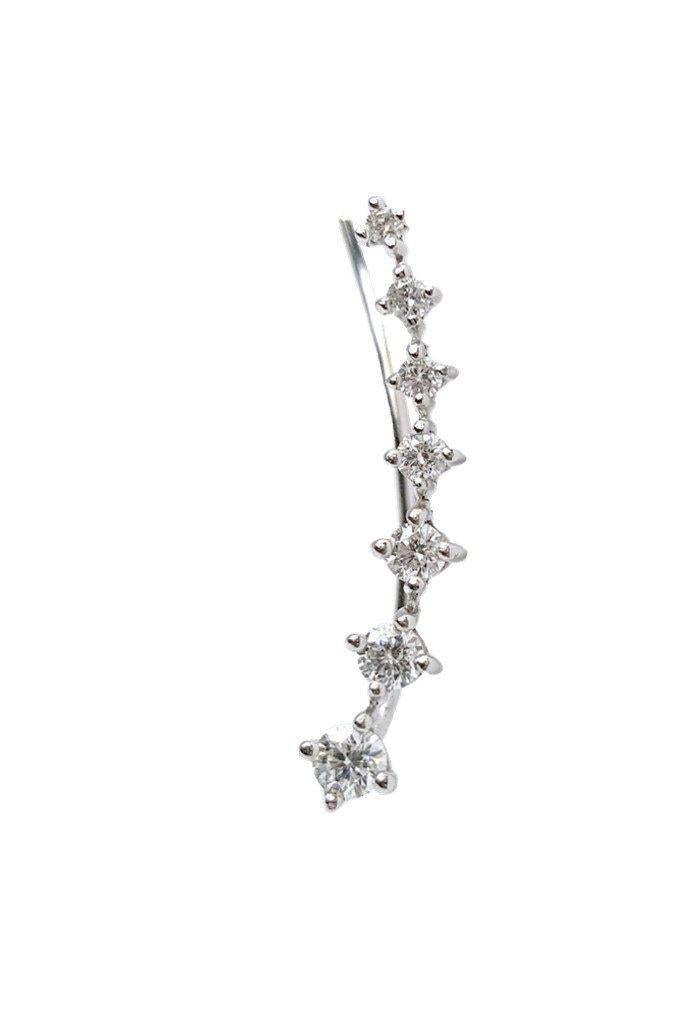 Seven Diamond Climber Earring - The Ear Stylist by Jo Nayor