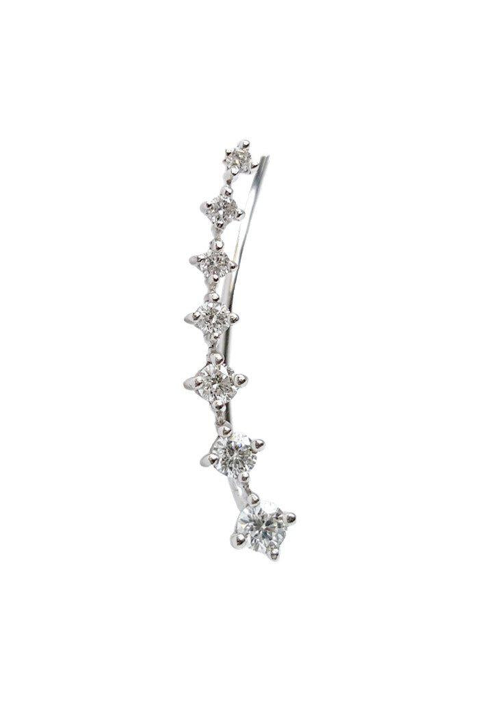 Seven Diamond Climber Earring - The Ear Stylist by Jo Nayor