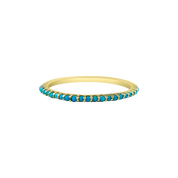 Turquoise Eternity Band - Designer Jewelry - Jo Nayor