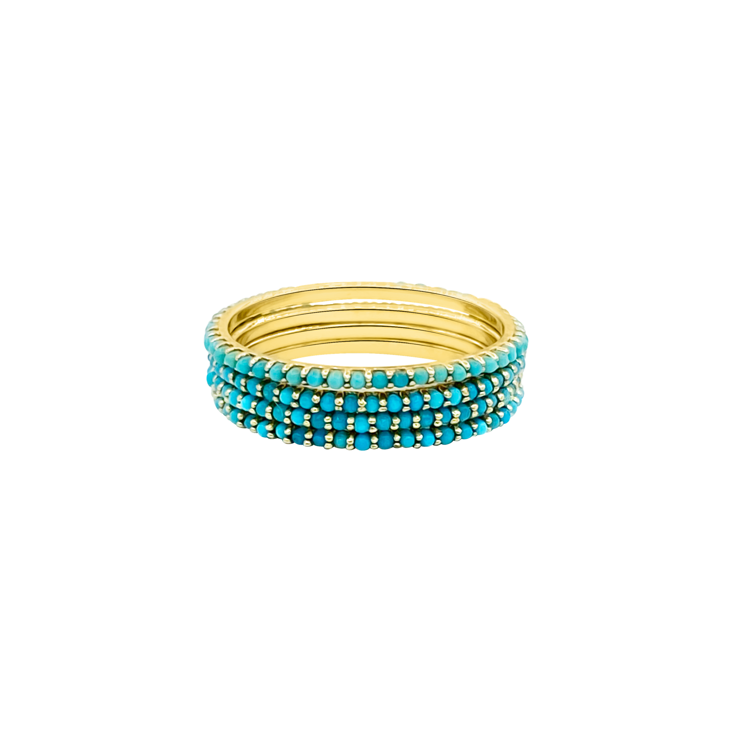 Turquoise Eternity Band - Designer Jewelry - Jo Nayor