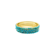 Turquoise Eternity Band - Designer Jewelry - Jo Nayor