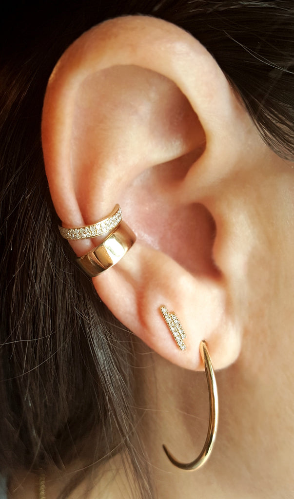 Diamond J Hook Earrings - Designer Earrings - The EarStylist – The Ear  Stylist by Jo Nayor