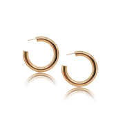 14K Gold Chunky Hoops