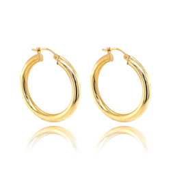 14K Gold Lana Hoops - Designer Earrings - The Ear Stylist