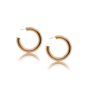 14K Gold Chunky Hoops