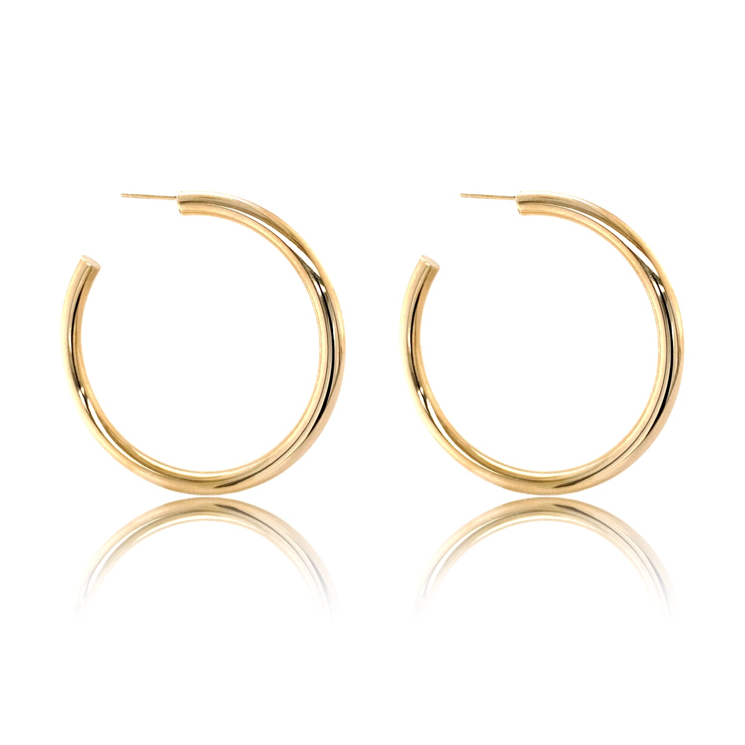 14K Gold Lana Hoops - Designer Earrings - The Ear Stylist