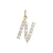 Diamond Initial Charm - Gold & Diamond Charms - EarStylist by Jo Nayor