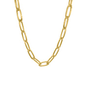 Jumbo 14K Gold Oval Link Necklace