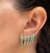 Mid Turquoise Stiletto Huggies