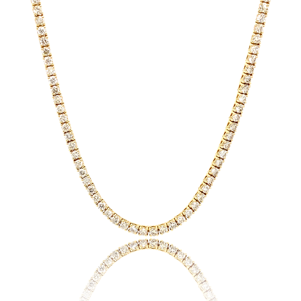 4 Prong Diamond Tennis Necklace - Diamond Necklaces - Jo Nayor Designs