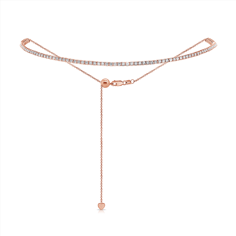 Adjustable Petite Diamond Tennis Choker