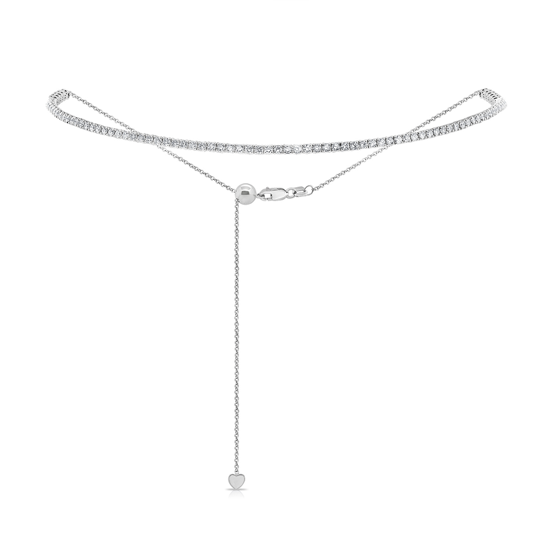 Adjustable Petite Diamond Tennis Choker