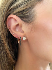 Diamond Spike Huggie Earrings - The Ear Stylist by Jo Nayor