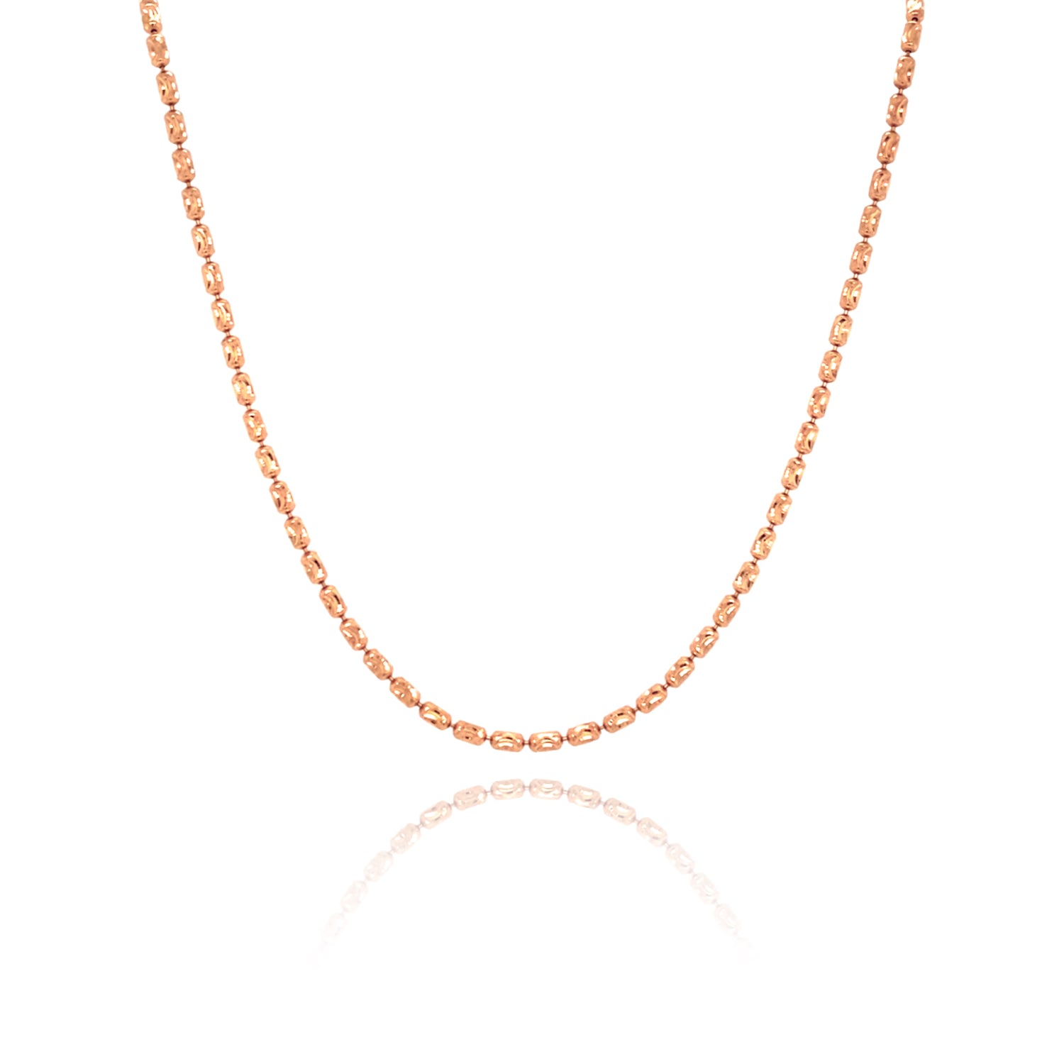 14K Gold Barrel Bead Necklace - The Ear Stylist by Jo Nayor