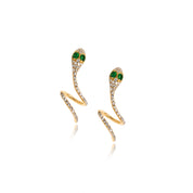
Diamond Snake Coil Earrings - Diamond Earrings - The Ear Stylist