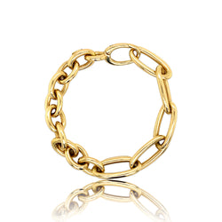 14K Gold Colette Link Bracelet - Designer Bracelet - Jo Nayor Designs